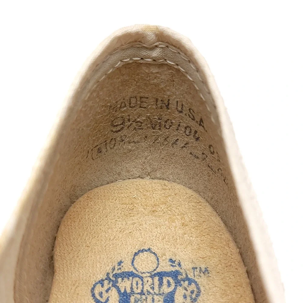 Vintage Mens‎ World Cup White Mesh Tennis Shoes Sneakers Size 9.5 M USA Club